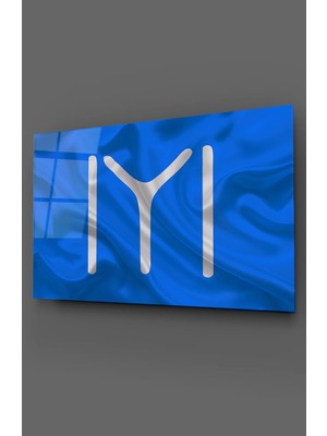 Taulart Kayı Boyu Sembolü Cam Tablo