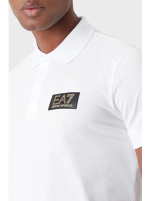 Ea7 Pamuklu Slim Fit Düğmeli Polo T Shirt Erkek Polo T Shirt 3RPF01 PJ5AZ 1100