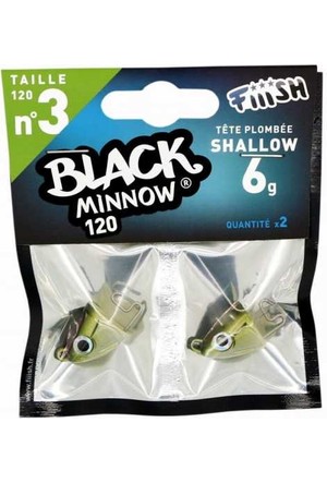 Black Minnow Combo 3-BM120 6gr Shallow Kaki