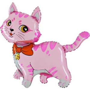 Kedi Folyo Balon Pembe 100X55 cm