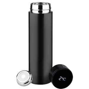 Dereceli Dijital Sıcaklık Göstergeli Termos 500 ml Su Çay Paslanmaz Çelik Termos