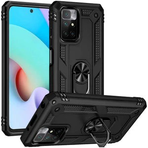 Xiaomi Redmi 10 2022 Kılıf Yüzüklü Standlı Korumalı Tank Kapak