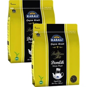 Karali Çay Premium Demlik Poşet Siyah Çay 25 Li 2 Adet