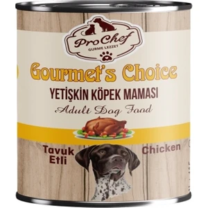 12 Adet Gourmet's Choice Yetişkin Köpek Maması | 415 gr Tavuk Etli Konserve Yaş Mama