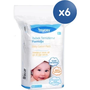 Mycey Bebek Temizleme Pamuğu Seti (60X6 360 Adet)