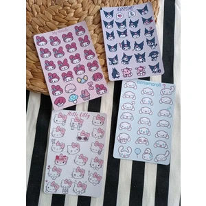 Hello Kitty Sanrio Karakterler Etiket Planlayıcı Telefon Sticker Seti