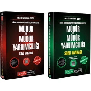 Pegem Akademi Yayıncılık EKYS 2023 Müdür ve Müdür Yardımcılığı Konu ve Soru Seti 2 Kitap