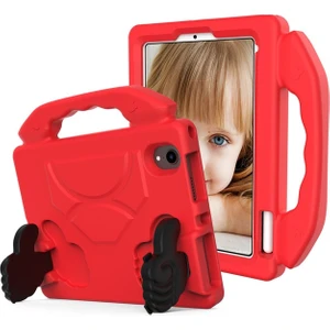M.TK Moveteck Apple Ipad 10. Nesil 10.9" Kılıf Uyumlu Kılıf Çocuk Tablet Kılıf Standlı Ibuy Emoji Like Renkli