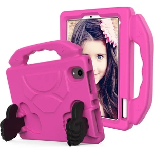 M.TK Moveteck Apple Ipad 10. Nesil 10.9" Kılıf Uyumlu Kılıf Çocuk Tablet Kılıf Standlı Ibuy Emoji Like Renkli