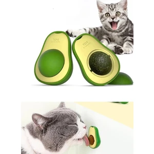 Avokado Şeklinde Catnipli Doğal Kedi Yalama Topu 6 cm