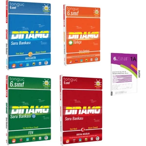Tonguç Akademi 6. Sınıf Dinamo Matematik-Türkçe-Fen Bilimleri ve Sosyal Bilgiler Soru Bankası Seti Ile Kds