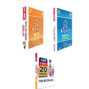 Tonguç Akademi 8. Sınıf Taktikli Sayısal ve Sözel Set Toplam (7 Kitap-1 Deneme)