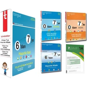 Tonguç Akademi Tonguç Yayınları 7. Sınıf 6'dan 7'ye Hazırlık Seti ve Kazanım Ölçme ve Değerlendirme Sınavı