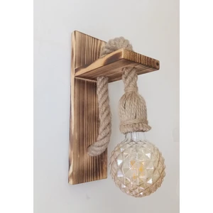 Özcan Life Vintage Dekoratif Ahşap Halatlı Sarkıt Ampül