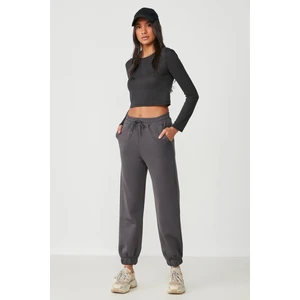Jogger Lastikli Spor Eşofman Altı 806 Füme