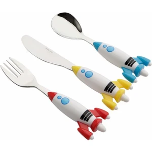 Mini Rocket Çocuk Çatal Kaşık Bıçak Takımı 3 Parça