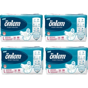 Yetişkin Hasta Bezi Büyük Boy ( Large ) 30 Adet x 4 Paket
