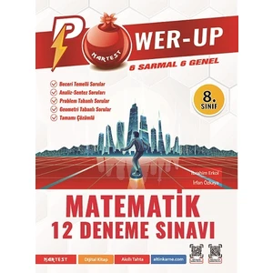 Nartest Yayınevi 8. Sınıf Power-Up Matematik 12 Deneme Sınavı