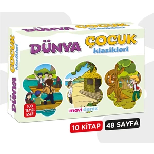 Mavi Deniz Yayınları 3. ve 4. Sınıf Dünya Çocuk Klasikleri Hikaye Seti 10 Kitap 2023