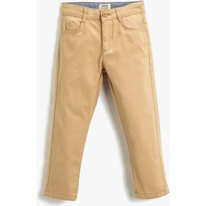 Chino Pantolon Cepli Slim Fit Pamuklu