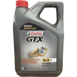Gtx Reno-Dacia-Nissan-Mb C4 5W-30 4 Litre Motor Yağı ( Üretim Yılı: 2023 )