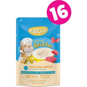 Moochıe Ton Balıklı ve Palamutlu Kedi Çorbası 40GRX16 Adet