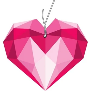 Pembe Kalp Tasarımlı Premium Dekoratif Oto Kokusu
