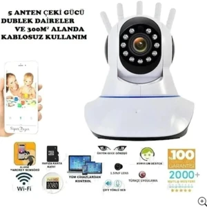 360º Full Hd Wifi Kablosuz Ip Kamera Bebek izleme Güvenlik Ve Bakıcı Kamerası
