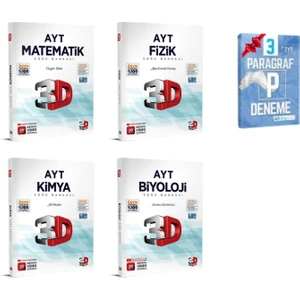 3D Yayınları AYT Matematik Fizik Kimya Biyoloji Soru Bankası Set