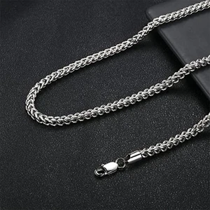 Trend Collection Tilki Kuyruğu Çelik Erkek Kolye 316 L Çelik Erkek Zincir Kolye