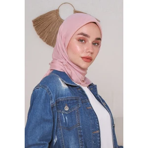 Madame Polo Ince Pamuk Eşarp - Soft Pembe