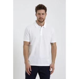 Erkek Basic Polo Yaka Tişört (Regular Fit) Beyaz