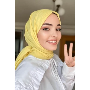 Madame Polo Kübra Koç Bambu Kraş Şal - Ananas