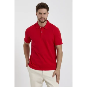 Erkek Basic Polo Yaka Tişört (Regular Fit) Kırmızı