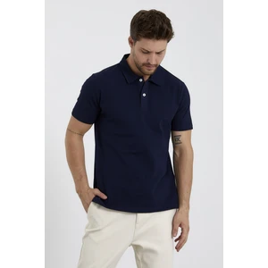 Erkek Basic Polo Yaka Tişört (Regular Fit) Lacivert