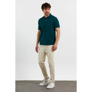 Erkek Basic Polo Yaka Tişört (Regular Fit) Yeşil