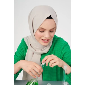 Madame Polo Taşlanmış Pamuk Şal - Taş