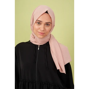 Madame Polo Taşlanmış Pamuk Şal - Pudra