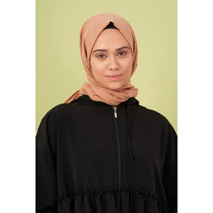 Madame Polo Taşlanmış Pamuk Şal - Badem