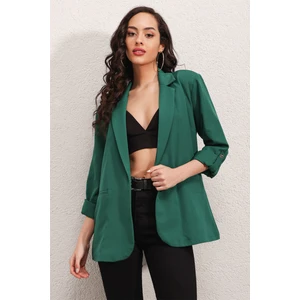 0672 Blazer Ceket - Zümrüt Yeşili
