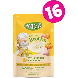 Moochıe Tavuklu ve Bal Kabaklı Kedi Çorbası 40GR x 16 Adet