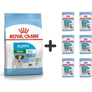Royal Canin Mini Puppy Yavru Köpek Maması 4 kg + 6 Adet Yaş Mama