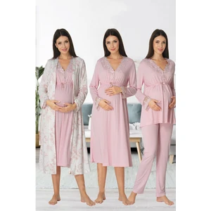 Effortt 8096 Pembe Hamile Lohusa 4lü Set