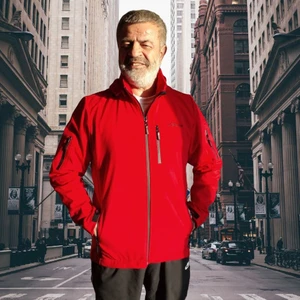 Erkek Kırmızı Su Geçirmez Softshell Mont Rnns-01(Dar Kalıp Bir Beden Büyük Almanızı Öneriyoruz)