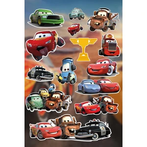 Anime Marketi Cars - Arabalar Sevimli Sticker Seti (14 Adet)