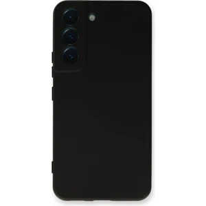 Caseworld Samsung Galaxy S23 Kapak Içi Kadife Kamera Korumalı Lansman Silikon Kılıf - Siyah