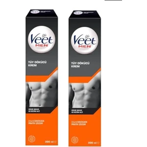 Veet Men Tüy Dökücü Krem 200 ml Erkeklere Özel - 2 Adet