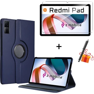 Xiaomi Redmi Pad 10.61” 2022 Tablet Kılıfı Ekran Koruyucu Kalem Hediyeli Set Kapaklı Standlı Kılıf