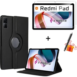 Xiaomi Redmi Pad 10.61” 2022 Tablet Kılıfı Ekran Koruyucu Kalem Hediyeli Set Kapaklı Standlı Kılıf