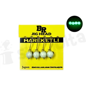 Hareketli (Mafsallı) Jig Head - Glow